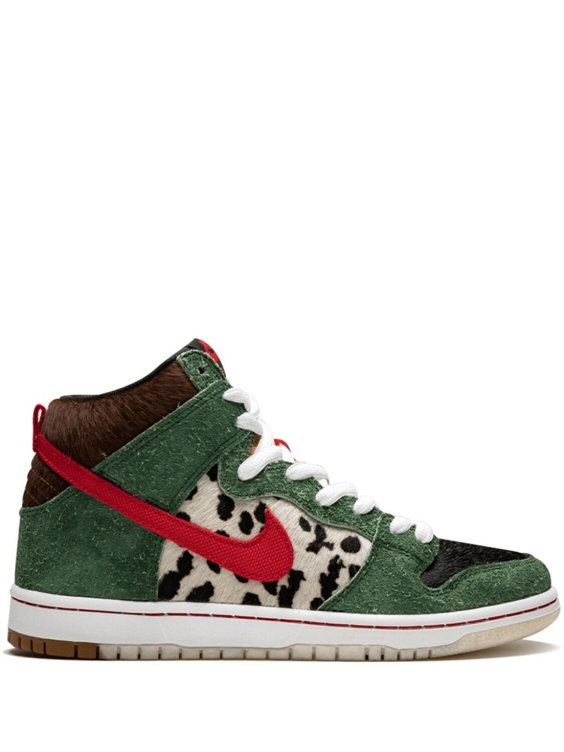 Nike высокие кеды SB Dunk High Pro QS, зеленый