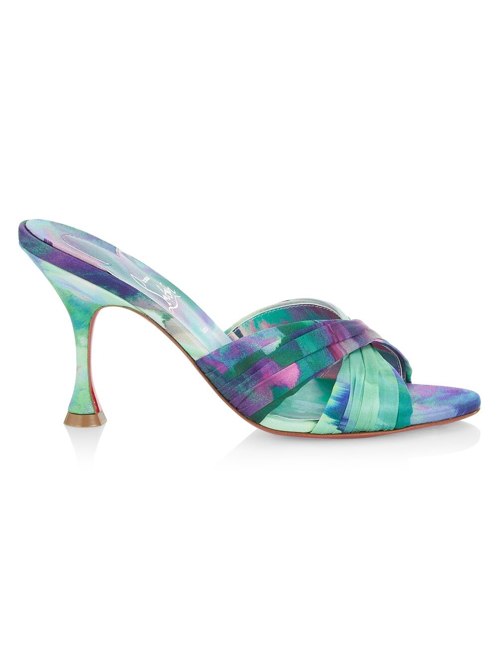 

Шелковые сандалии Nicol Is Back 85MM Christian Louboutin, разноцветный