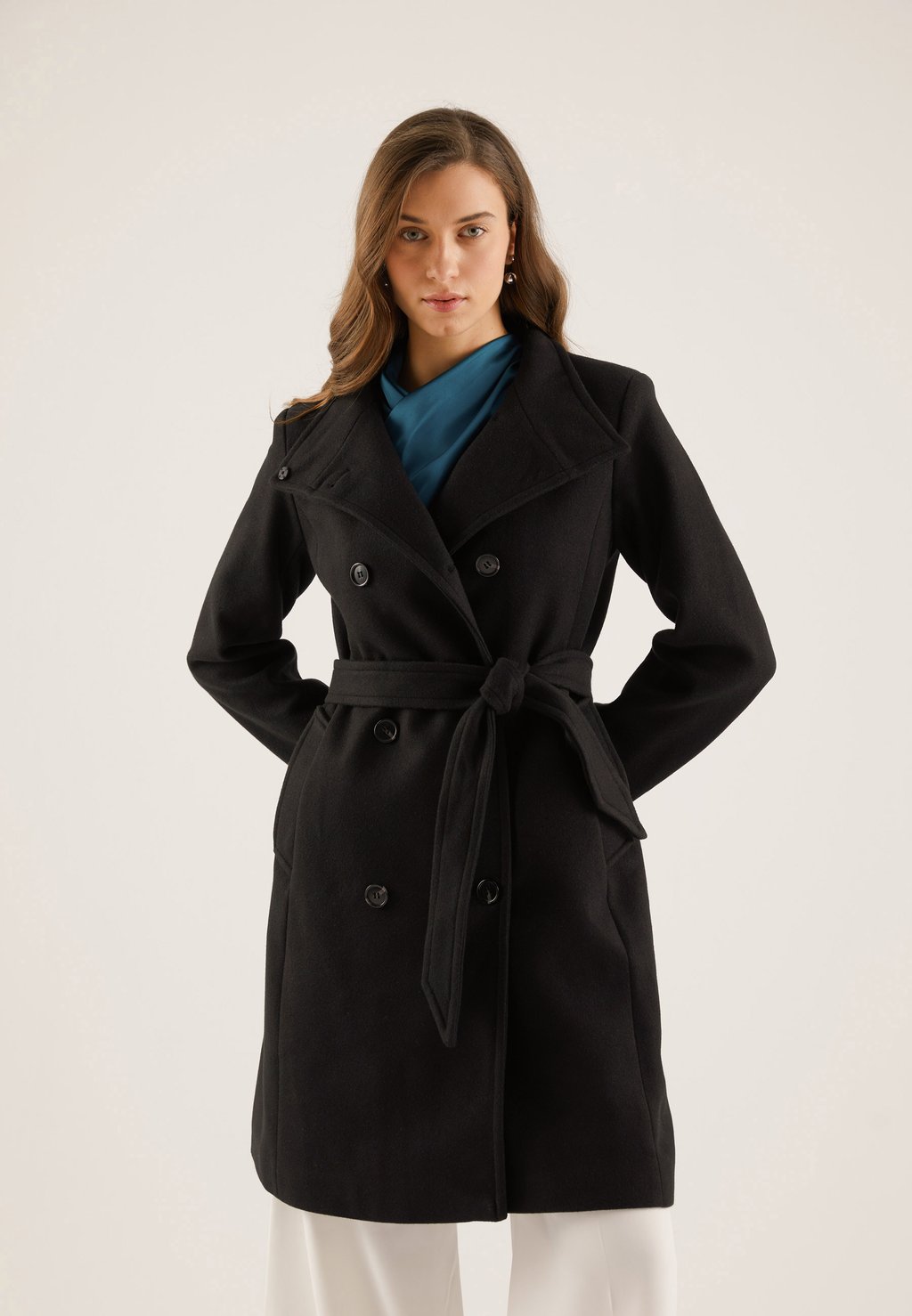 Классическое пальто Anna Field, черное