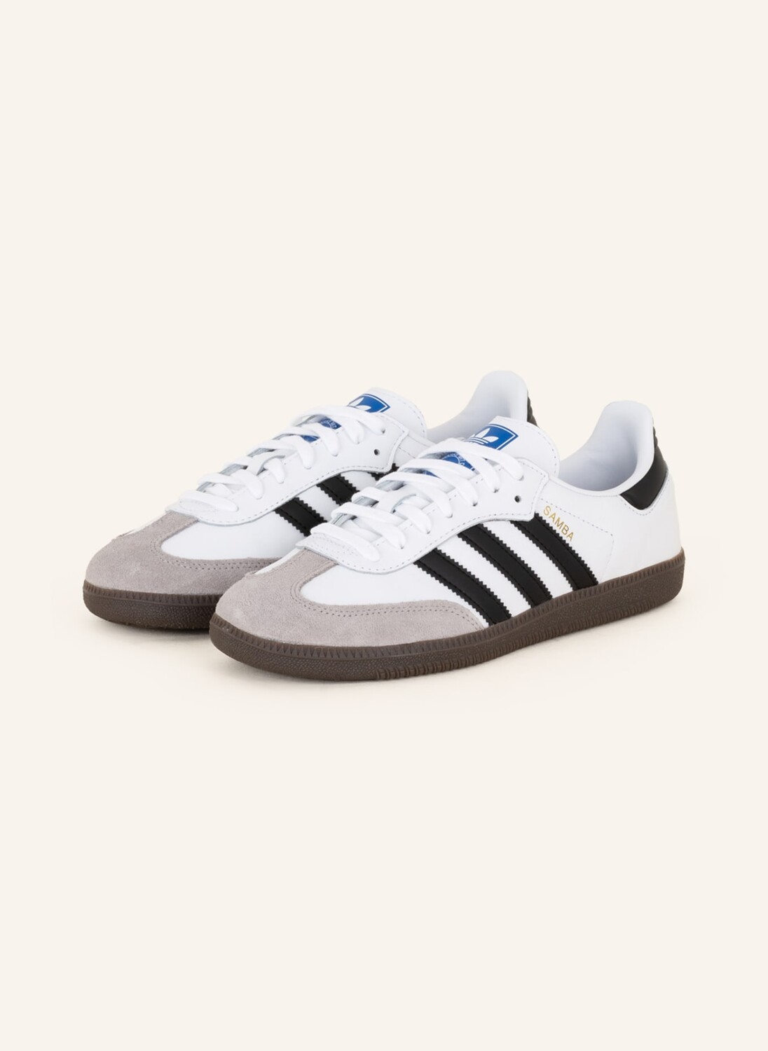 Кроссовки adidas Originals SAMBA OG, белый кроссовки adidas originals samba og обувь белая глина кристально белая