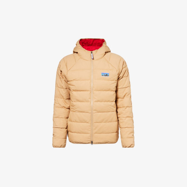 

Стеганая куртка-пуховик стандартного кроя с высоким воротником 50th Anniversary Patagonia, коричневый