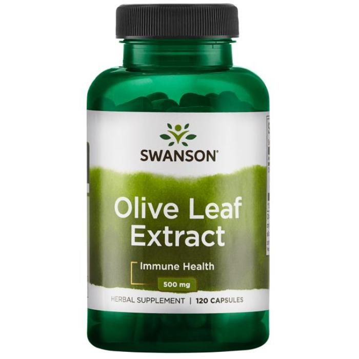Препарат, поддерживающий систему кровообращения и помогающий поддерживать правильный уровень холестерина в крови. Swanson Olive Leaf 500 mg, 120 шт