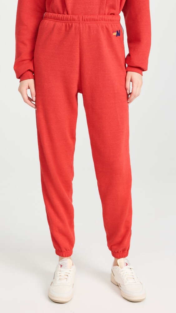 

Спортивные брюки Aviator Nation Bolt Stripe, красный
