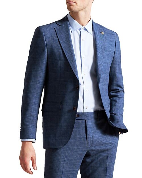 

Темно-синяя куртка в клетку Dryden Ted Baker, цвет Blue