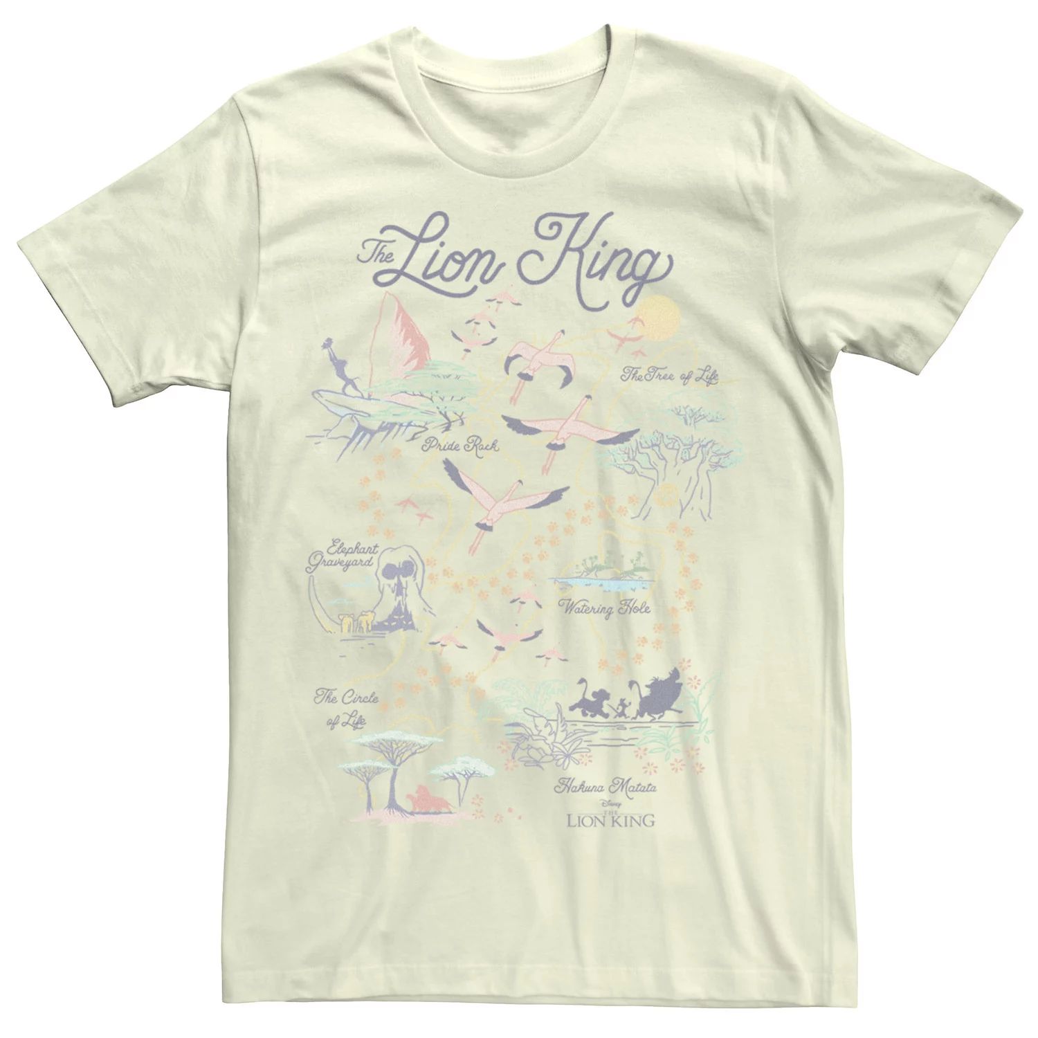 Мужская футболка «Король Лев» с картой мира Disney король мира