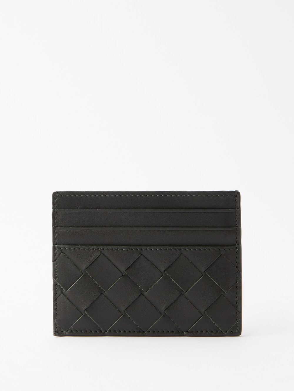 

Картхолдер из кожи intrecciato Bottega Veneta, темно-зеленый