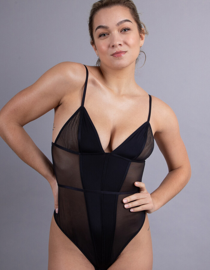 

Боди Scandale Eco lingerie Gepolsterter, черный