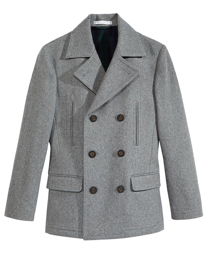 

Однотонное обычное пальто для больших мальчиков Lauren Ralph Lauren, серый