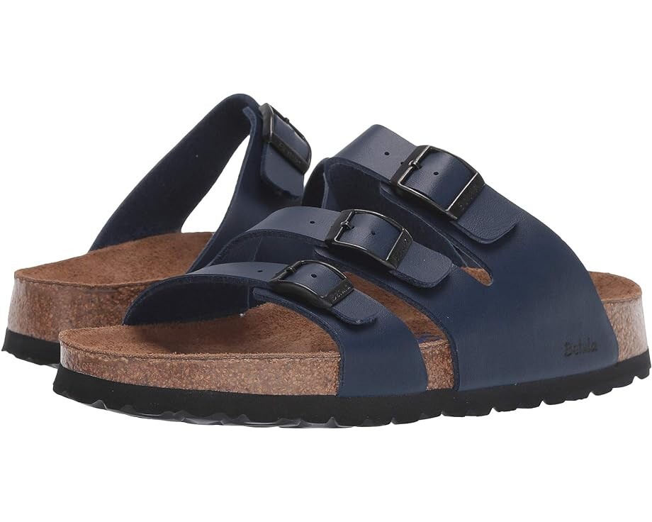 Сандалии Birkenstock Leo Soft, цвет Navy Birko-Flor цена и фото