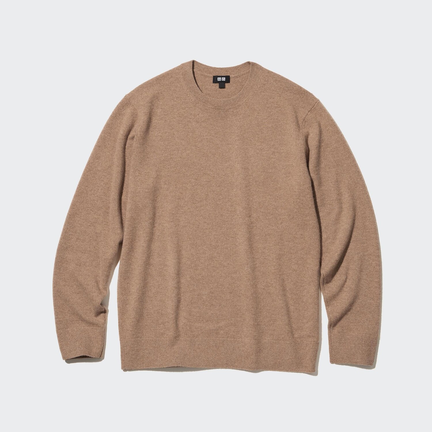 

Джемпер из 100% кашемира с круглым вырезом UNIQLO, коричневый