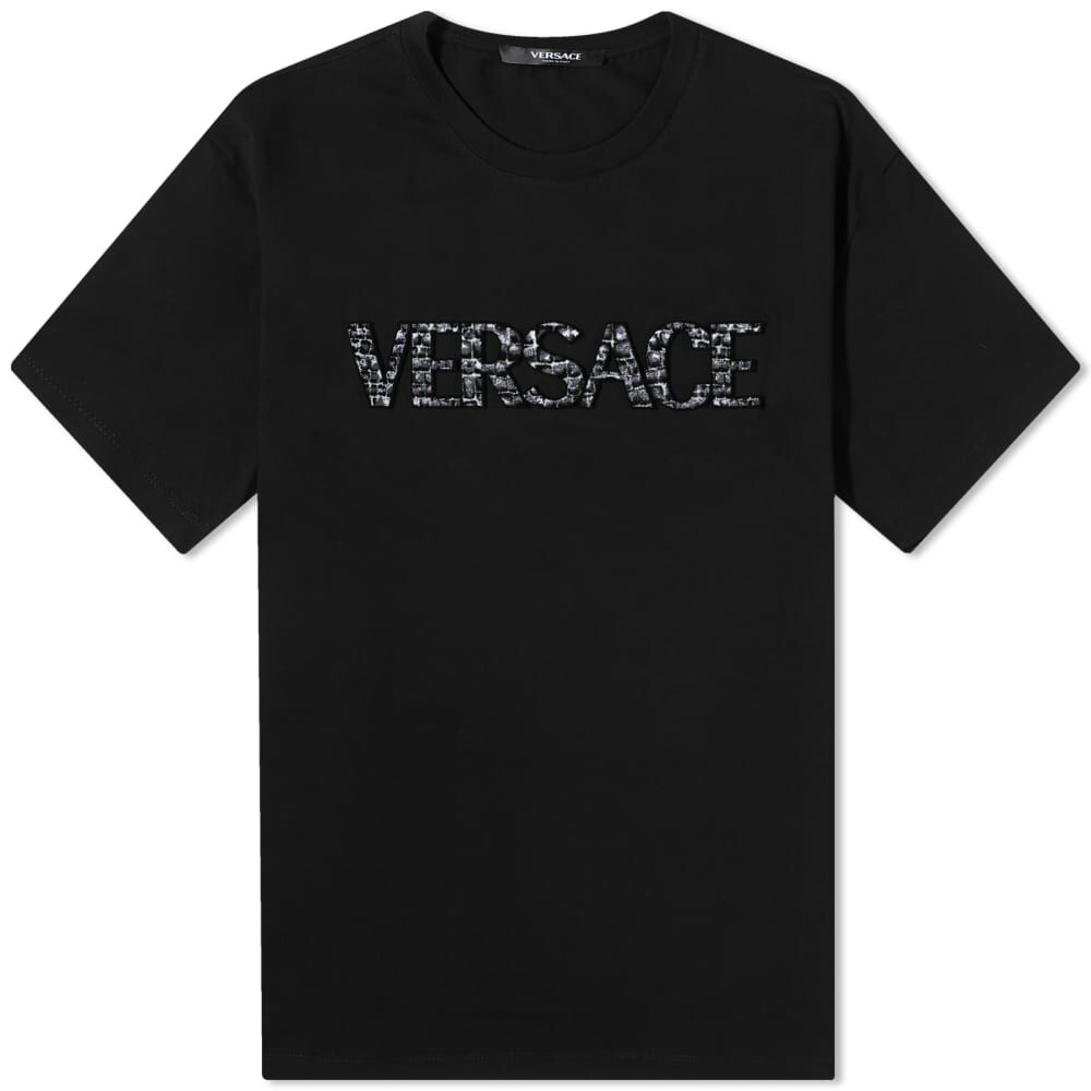 

Футболка с логотипом Versace Croc, черный