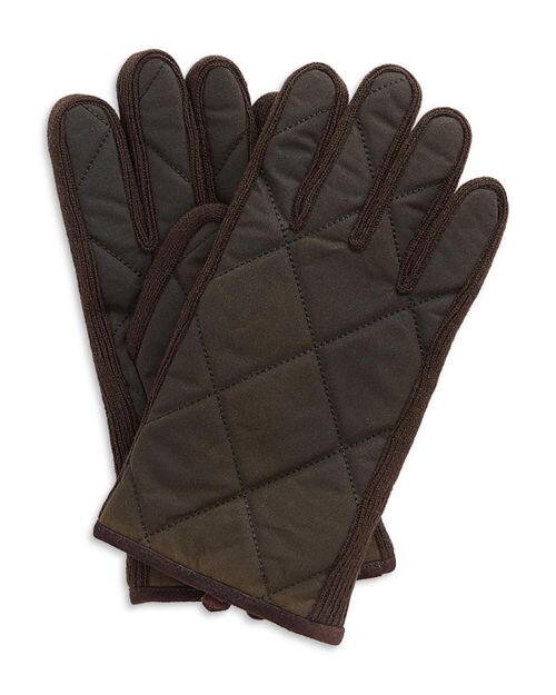 

Вощеные хлопковые перчатки Winterdale Barbour, цвет Green