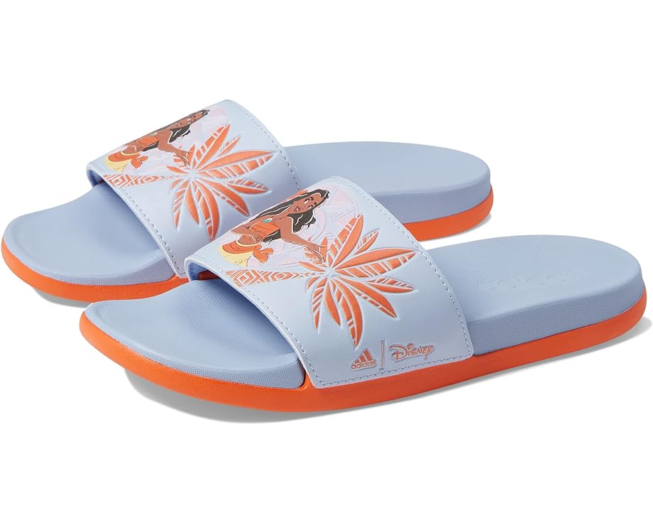 Сандалии Adidas Adilette Comfort Slides Disney Moana, цвет Blue Dawn/Semi Impact Orange/Blue Dawn