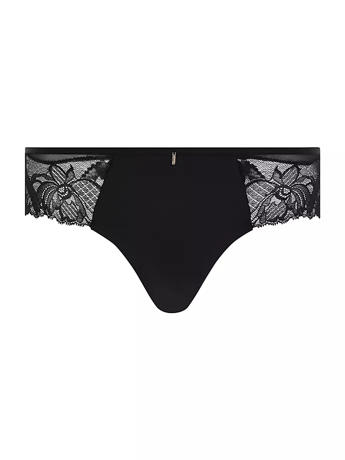 

Хипстеры Orangerie Dream Leavers из кружева и сетки Chantelle, черный