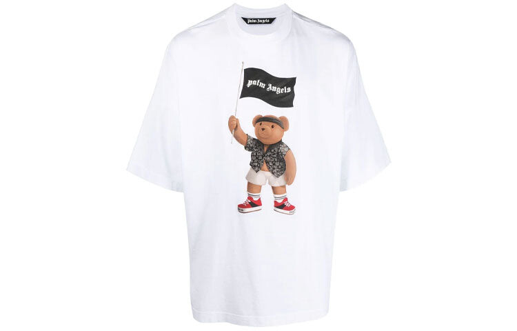 

Футболка Palm Angels Pirate Teddy Bear, белый