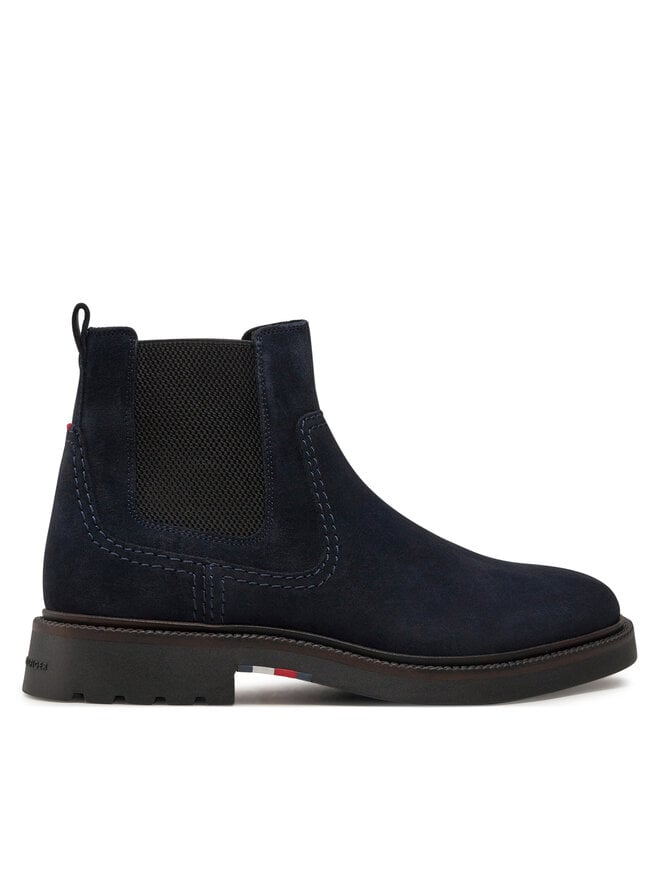 

Ботинки Челси Tommy Hilfiger Botines Chelsea Light Hilfiger Suede Chelsea, темно-синий