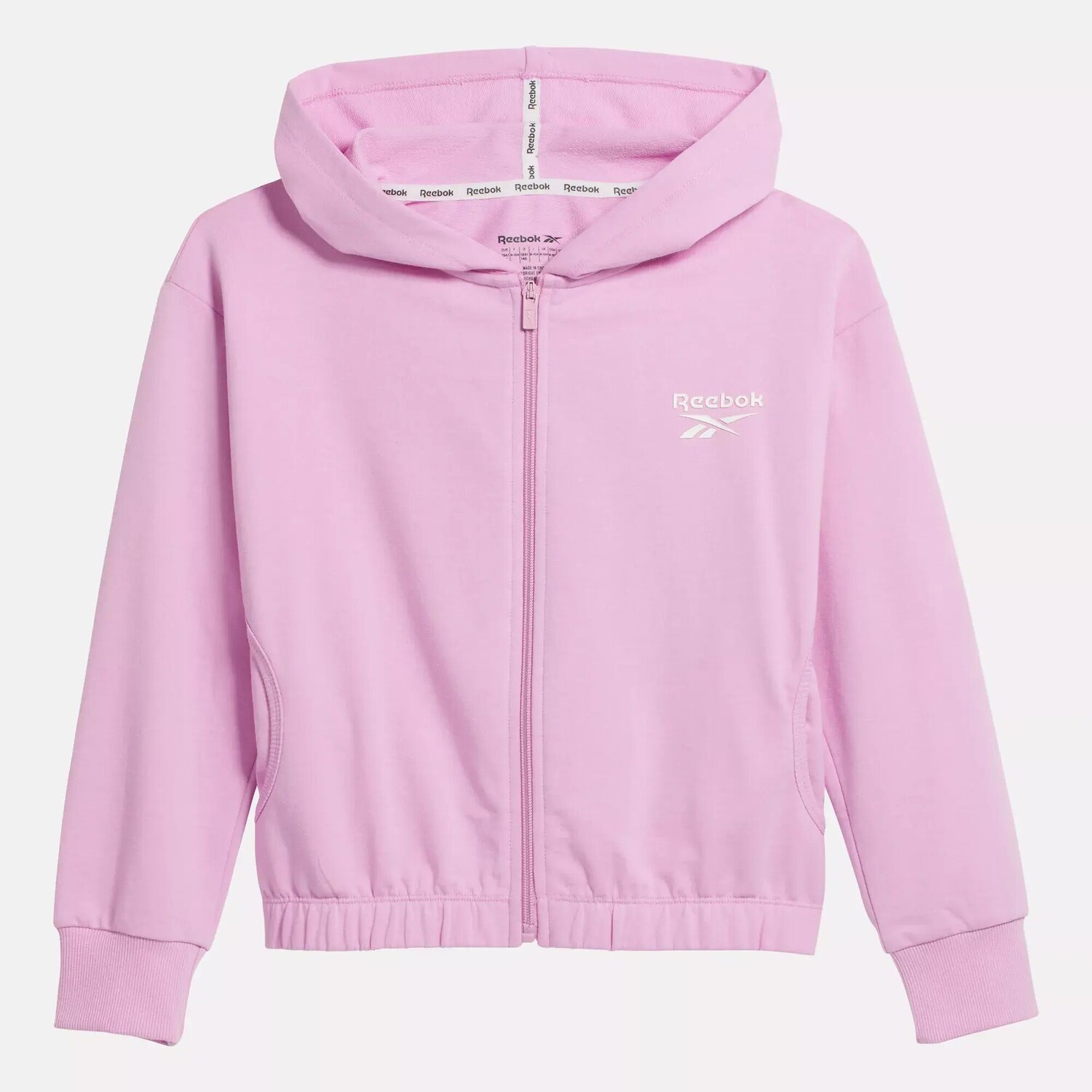 

Худи ID на молнии Reebok, жасмин розовый