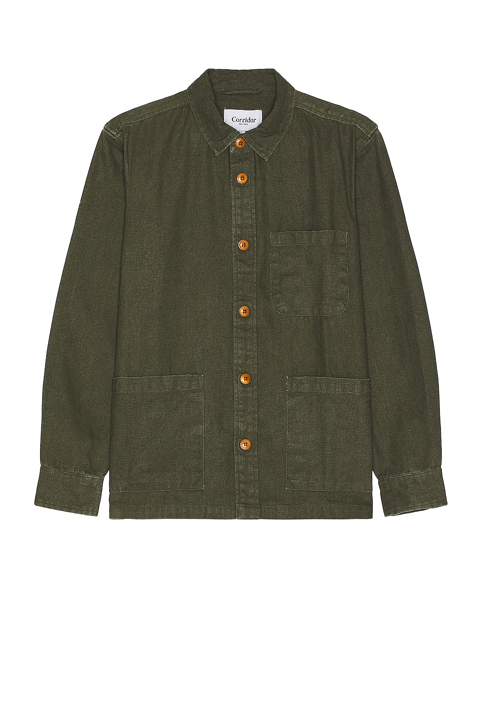 

Рубашка Corridor Duck Dye Overshirt, цвет Army