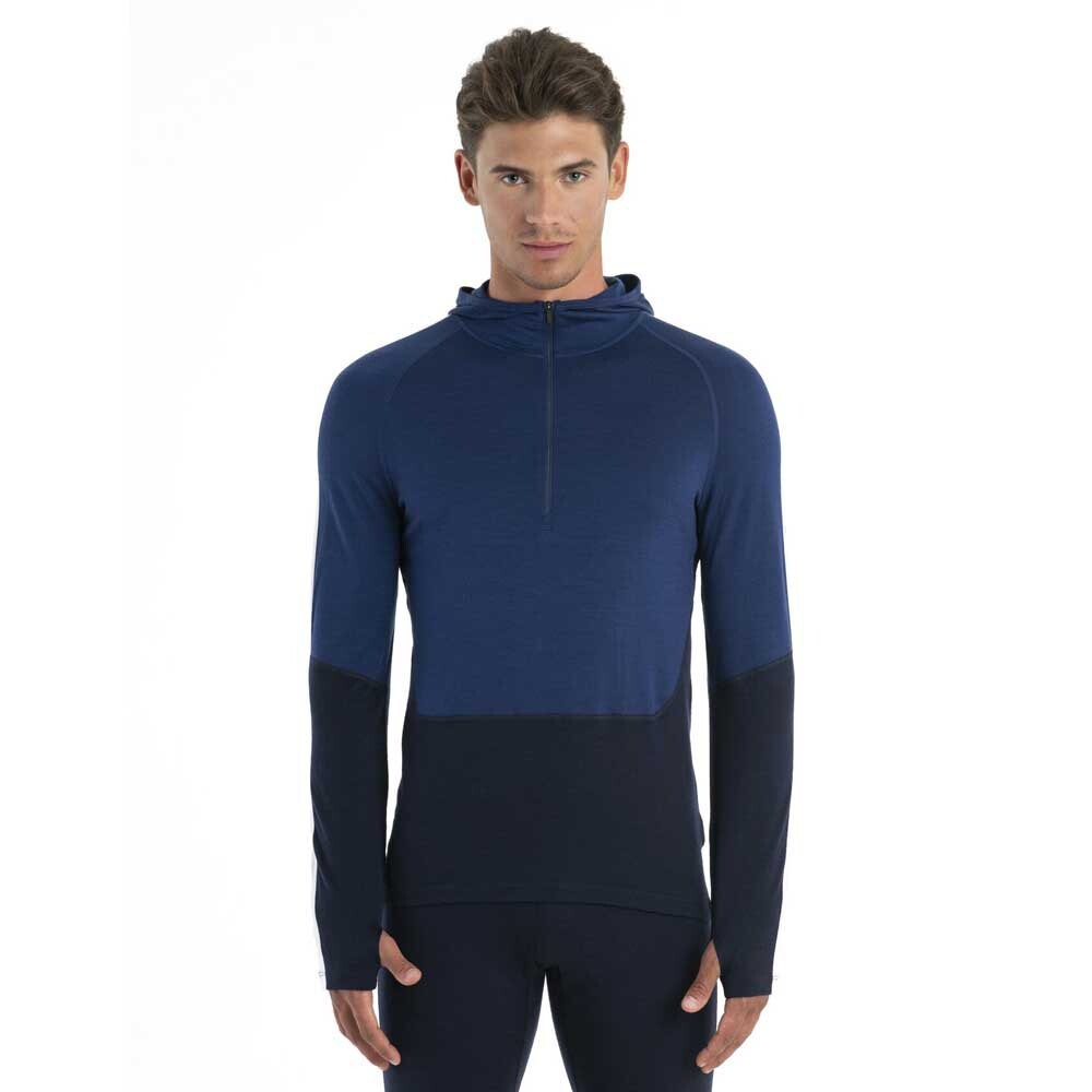 

Базовый слой Icebreaker 200 Sonebula Hood Merino Long, синий