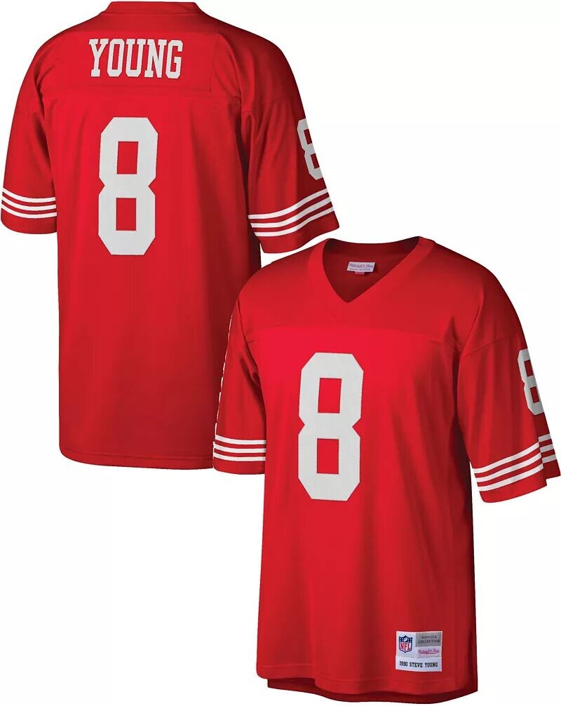 

Мужская красная майка Mitchell & Ness San Francisco 49ers Steve Young #8 1990 года