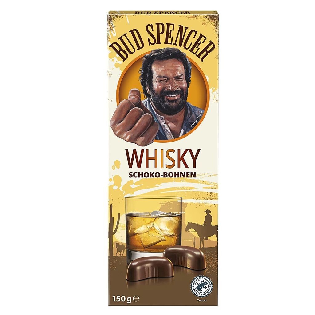 

Виски Bud Spencer в шоколадных зернах с виски-начинкой 150г Piasten