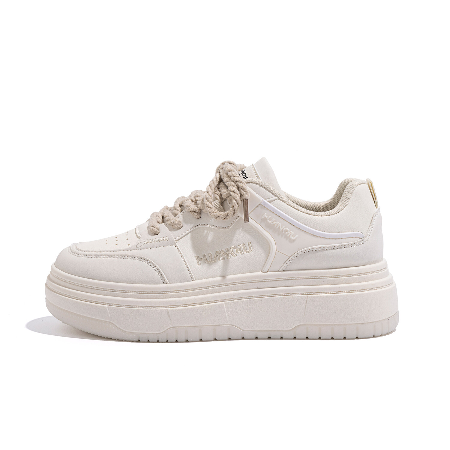 

Кроссовки HUANQIU Skateboarding Shoes Women's Low-top Beige, цвет Off White