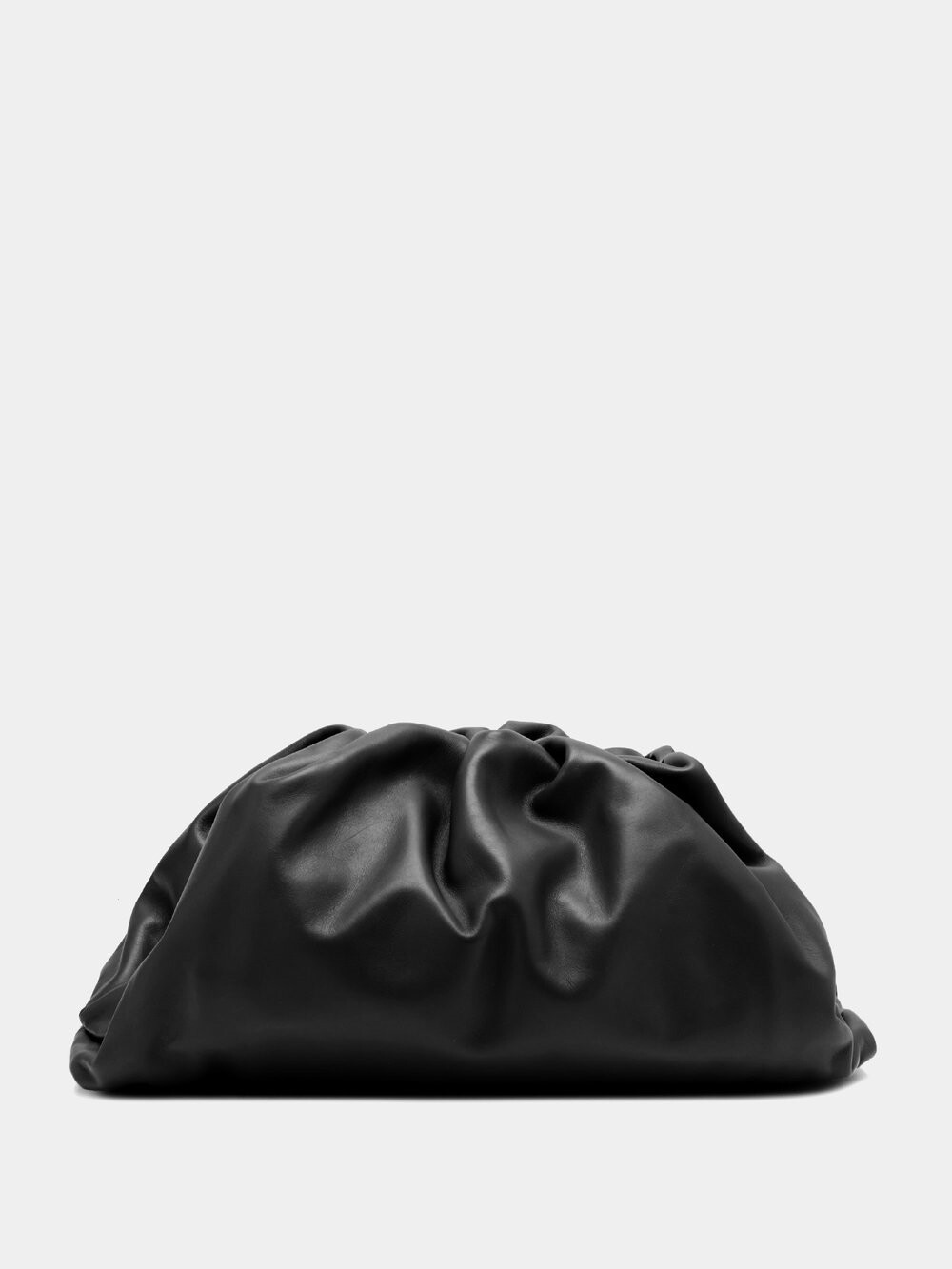 

Клатч большой кожаный клатч Bottega Veneta, черный