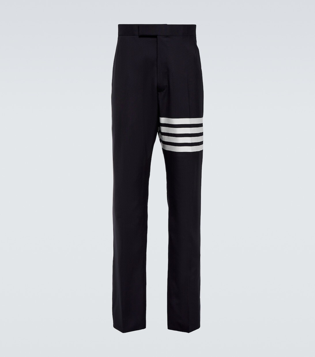 

Прямые шерстяные брюки 4-Bar Thom Browne, синий