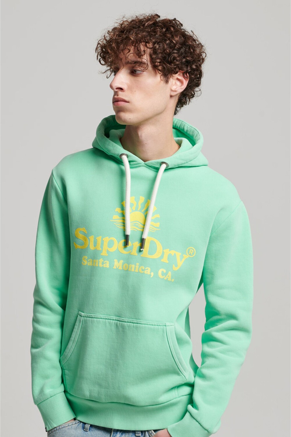 

Худи с принтом Vintage Venue Superdry, зеленый