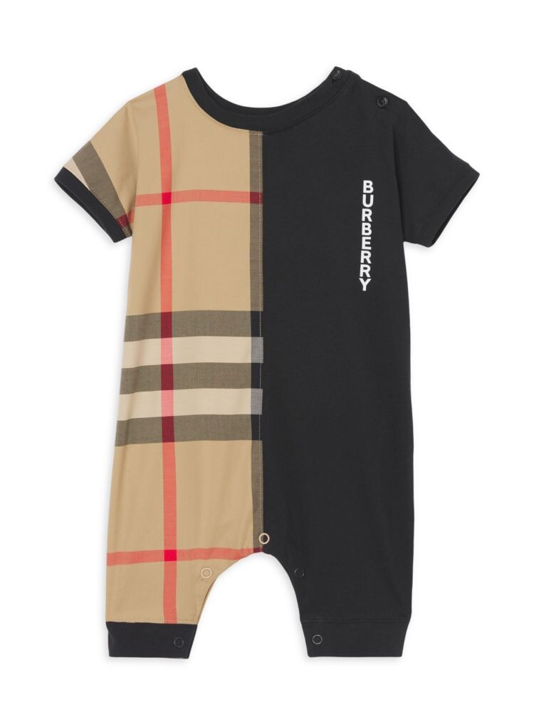 

Полукомбинезон Lennox для малышей Burberry, цвет Beige Black Multi