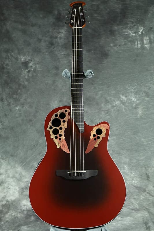 Акустическая гитара Ovation Celebrity Elite Acoustic/Electric Guitar - Reverse Red Burst ovation ce44 1 celebrity elite mid cutaway sunburst электроакустическая гитара с вырезом