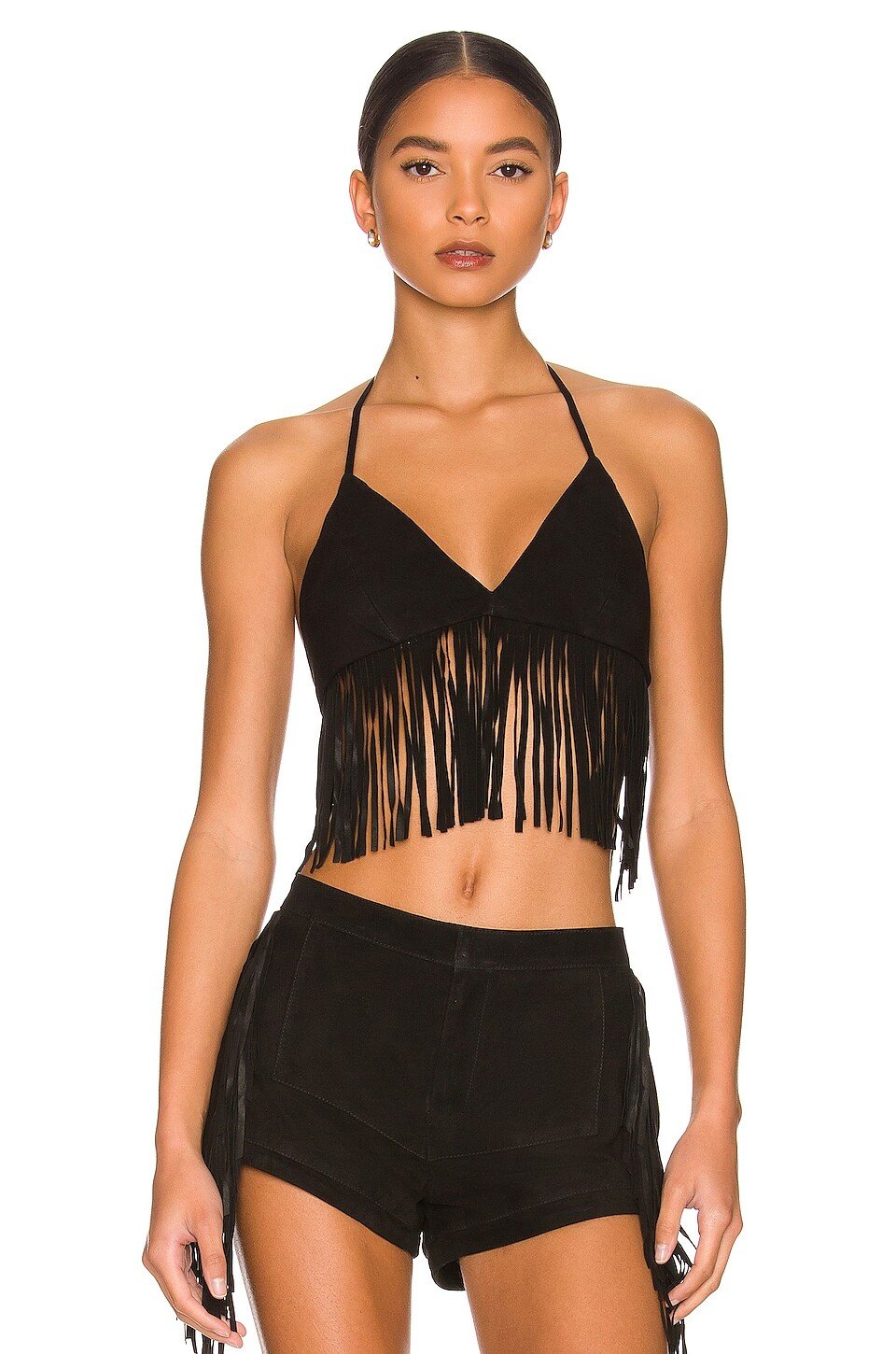 

Топ LAMARQUE x REVOLVE Sabbi Suede, черный
