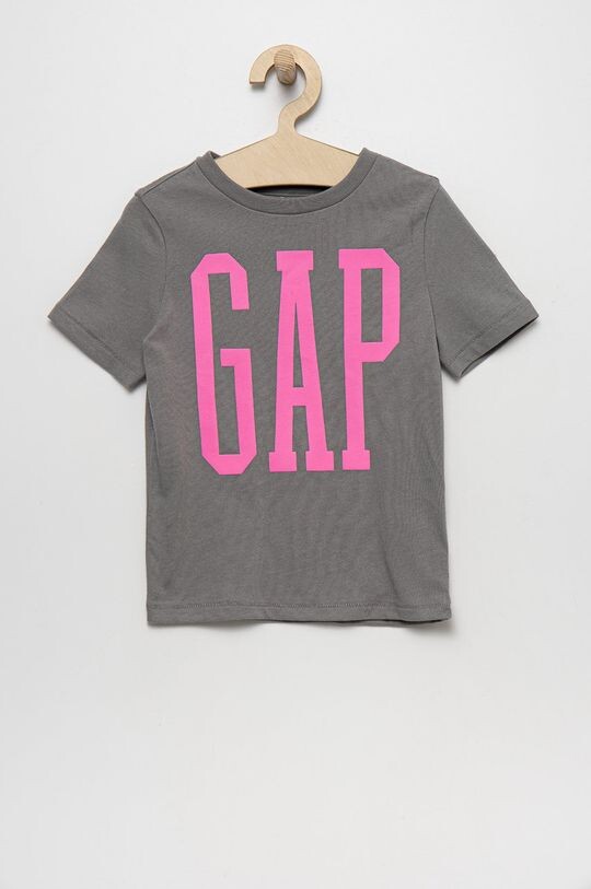 

Детская хлопковая футболка GAP, серый