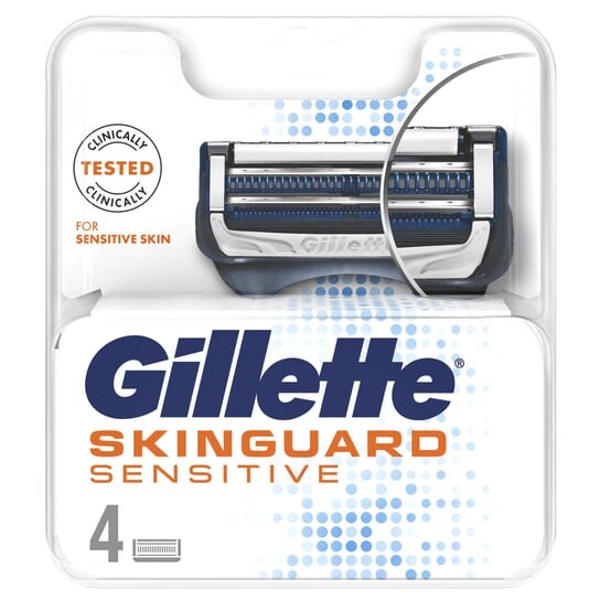 

Картриджи для бритв, 4 шт. Gillette, SkinGuard Sensitive