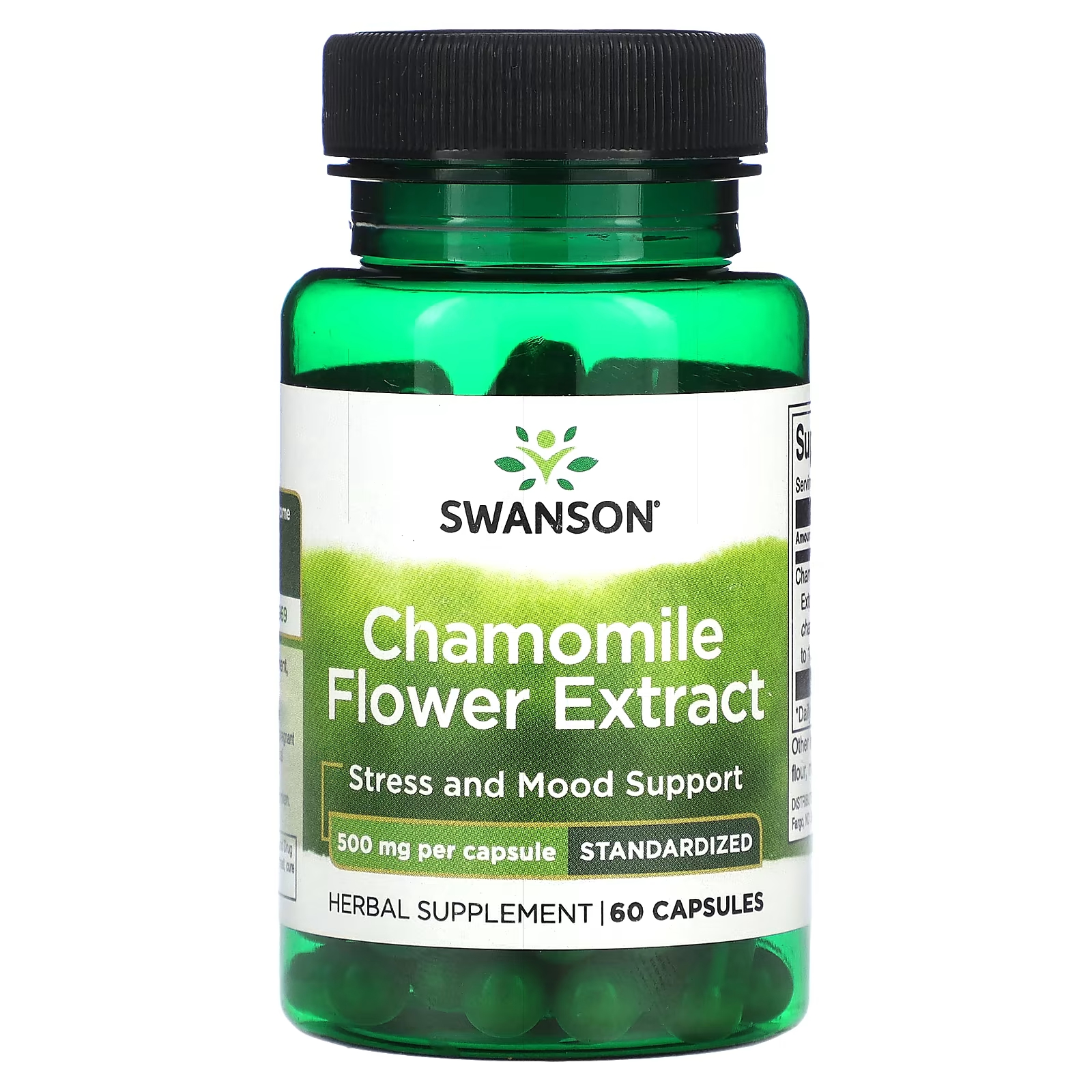 Пищевая добавка Swanson Экстракт цветков ромашки 500 мг, 60 капсул