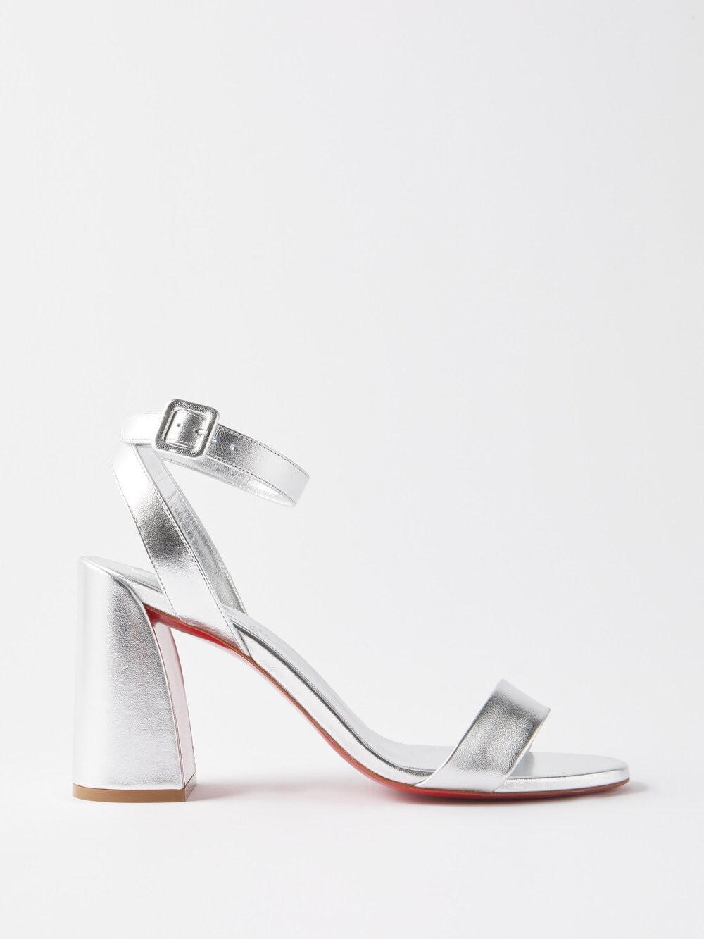 

Босоножки miss sabina 85 из зеркальной кожи Christian Louboutin, серебряный