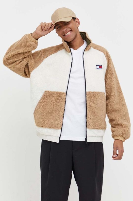 

Двусторонняя куртка Tommy Jeans, бежевый