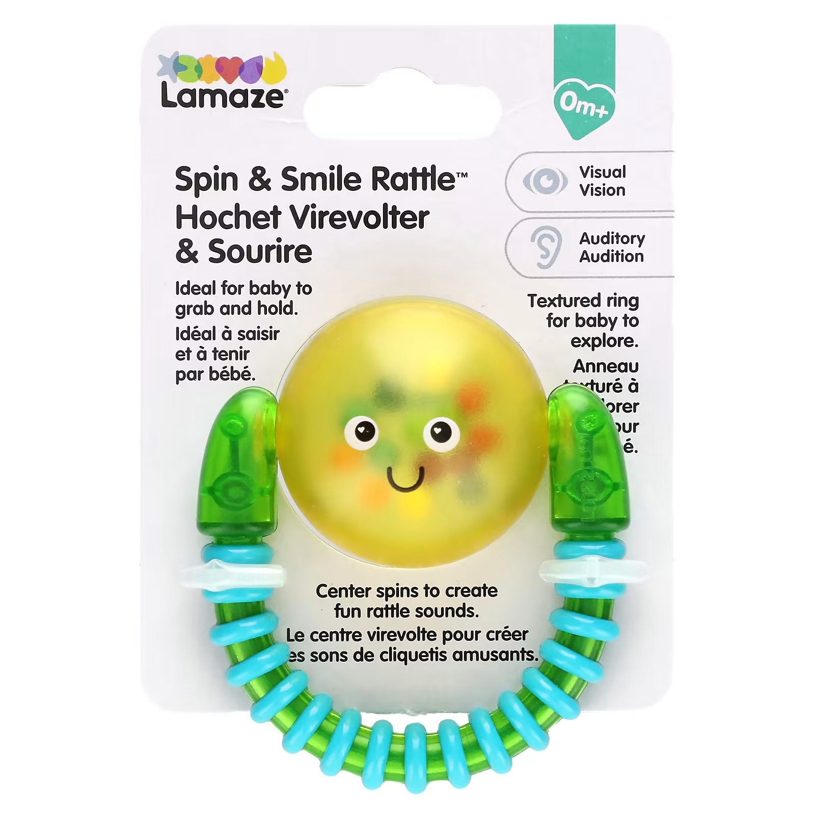 Погремушка Lamaze Spin & Smile 0+ месяцев, 1 шт. музыкальный червь lamaze от 0 месяцев 1 игрушка