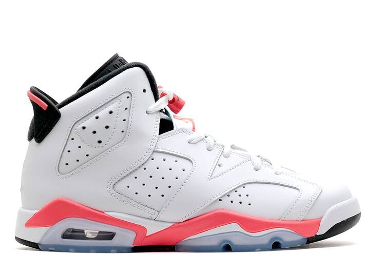 

Кроссовки AIR JORDAN 6 RETRO BG 'WHITE INFRARED' 2014, белый