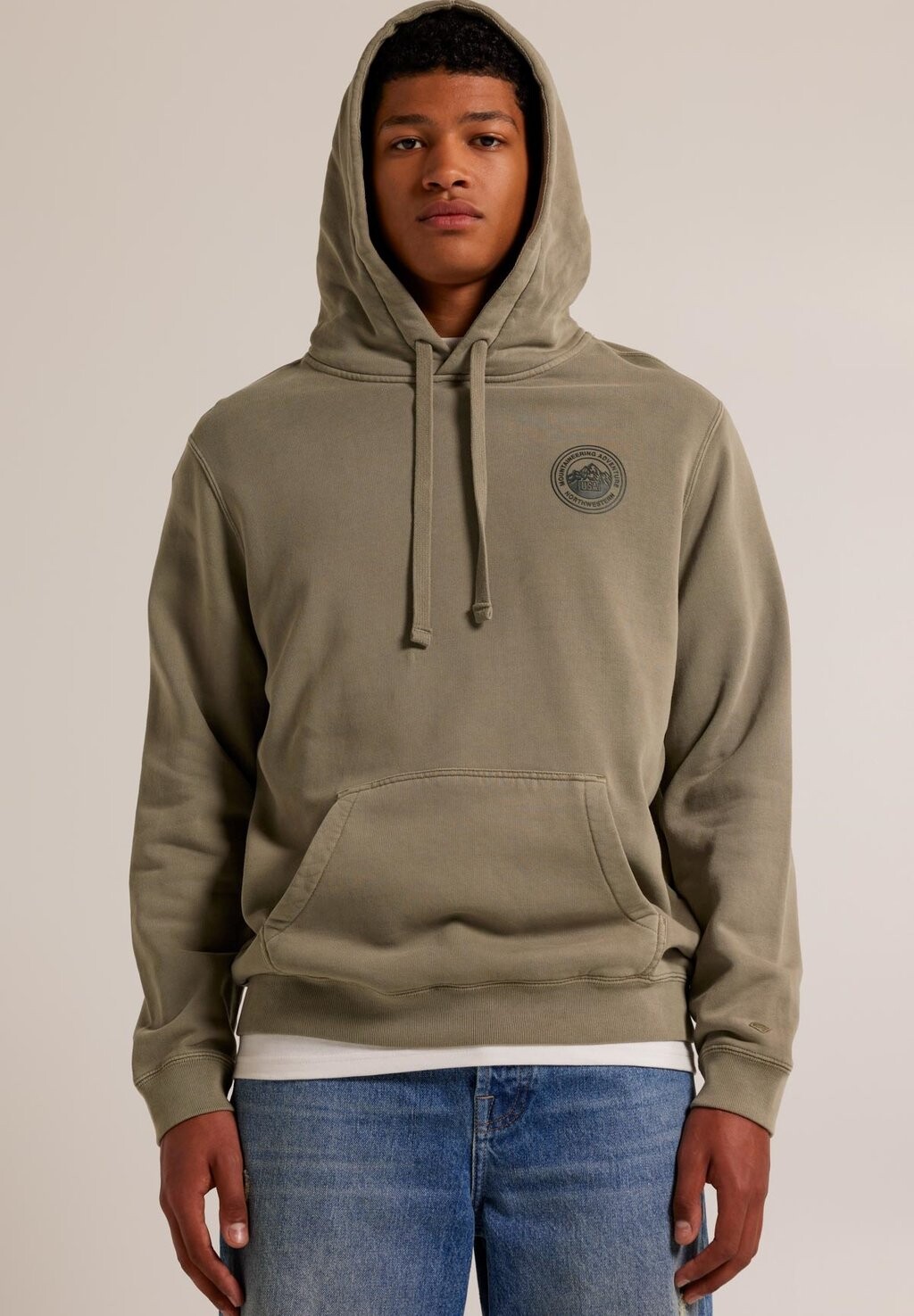 

Толстовка с капюшоном Stone Hood America Today, цвет soft green