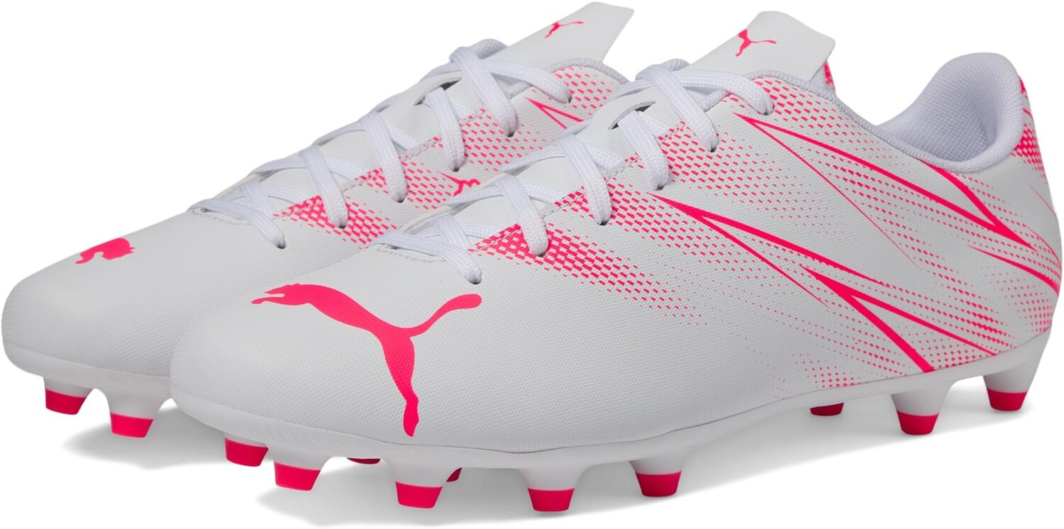 

Бутсы Attacanto Firm Ground/Artificial Ground PUMA, цвет PUMA White/Fire Orchid