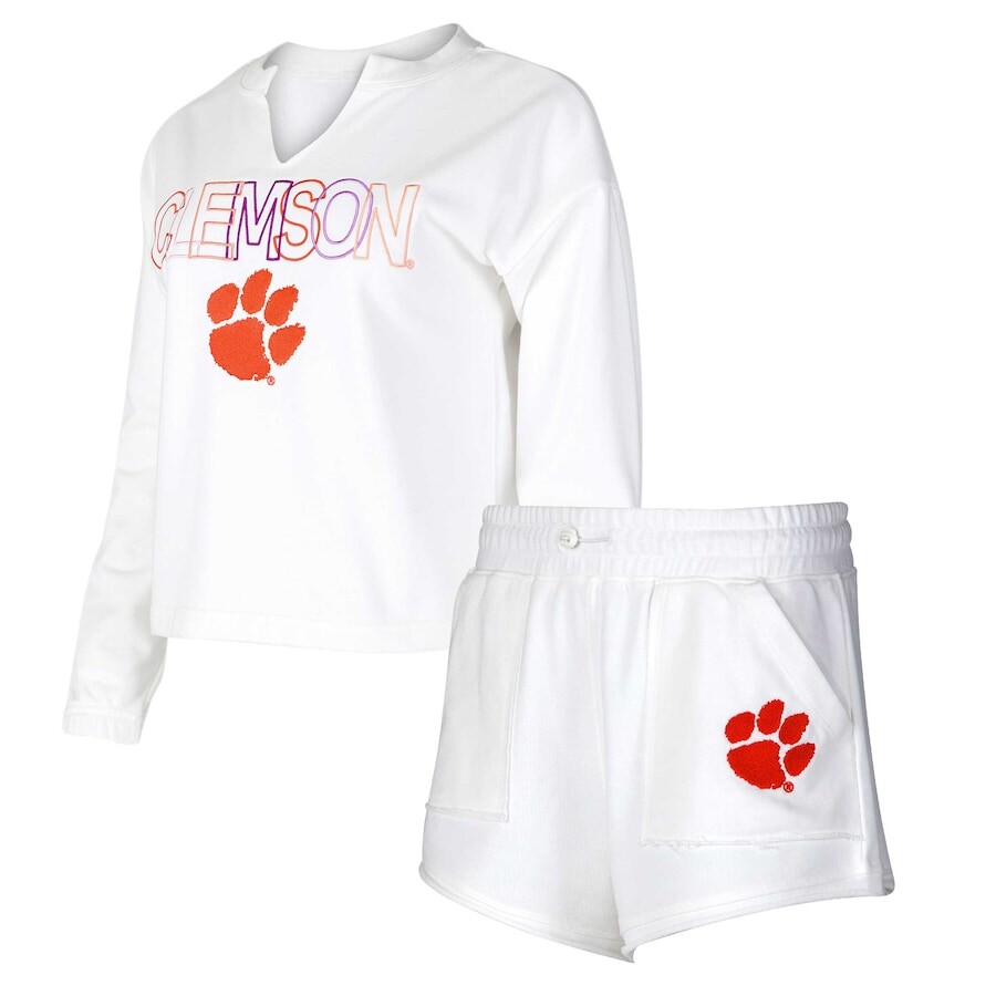 

Пижамный комплект Concepts Sport Clemson Tigers, белый