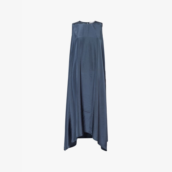 

Платье макси из атласа без рукавов Derese Acne Studios, серый