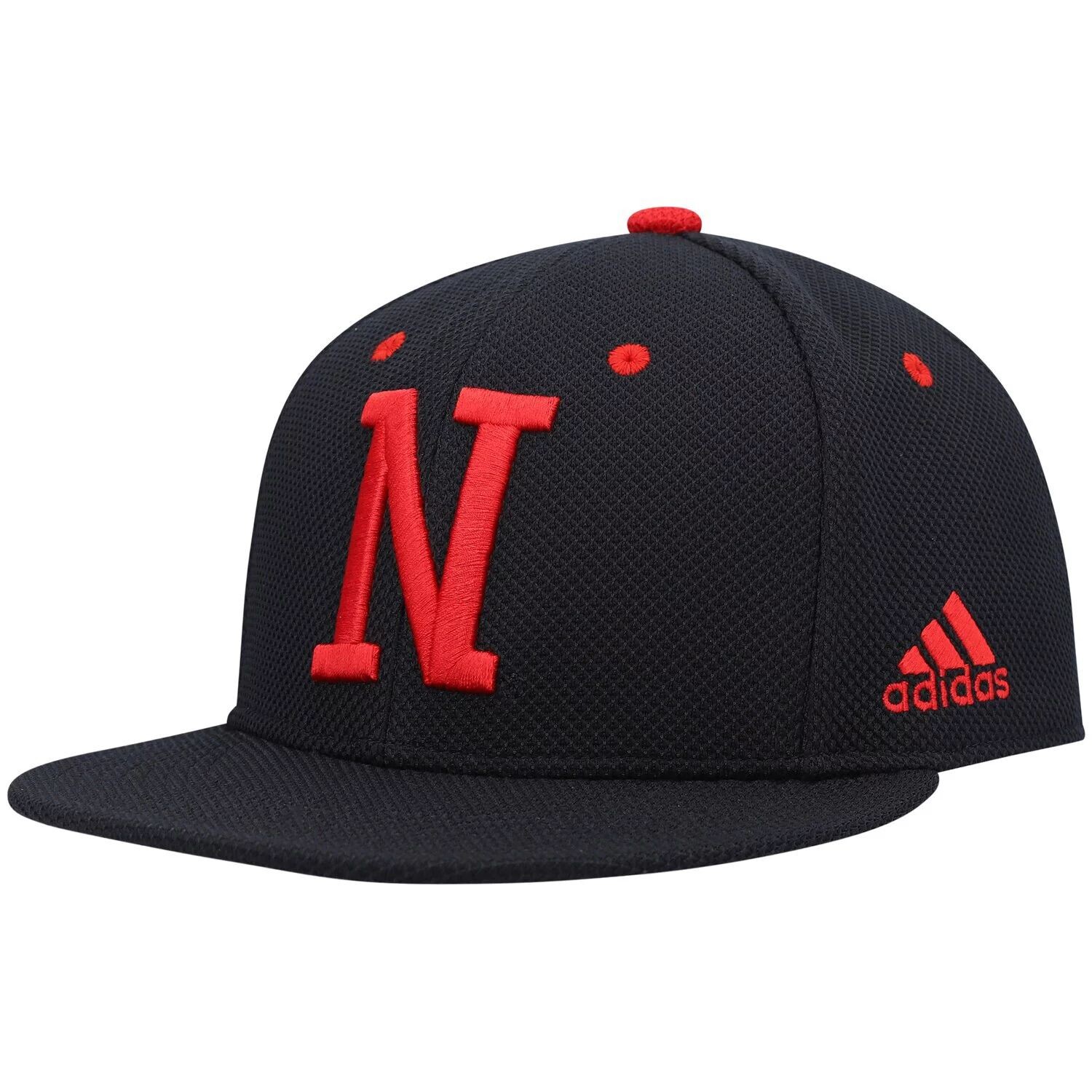 

Мужская бейсбольная бейсболка adidas Black Nebraska Huskers On-Field