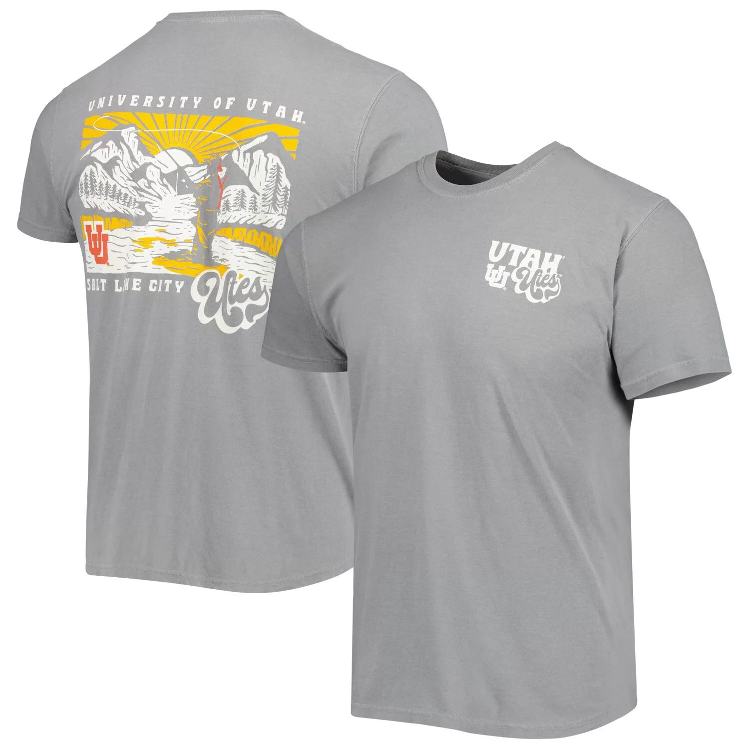 Мужская серая футболка Utah Utes Hyperlocal