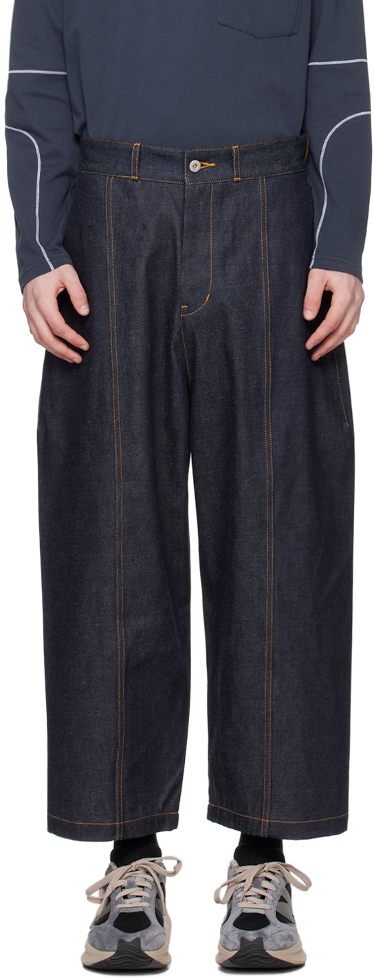 Темно-синие джинсы с рантом Sage Nation брюки модель джинсы для мальчика barkito деним темно синие