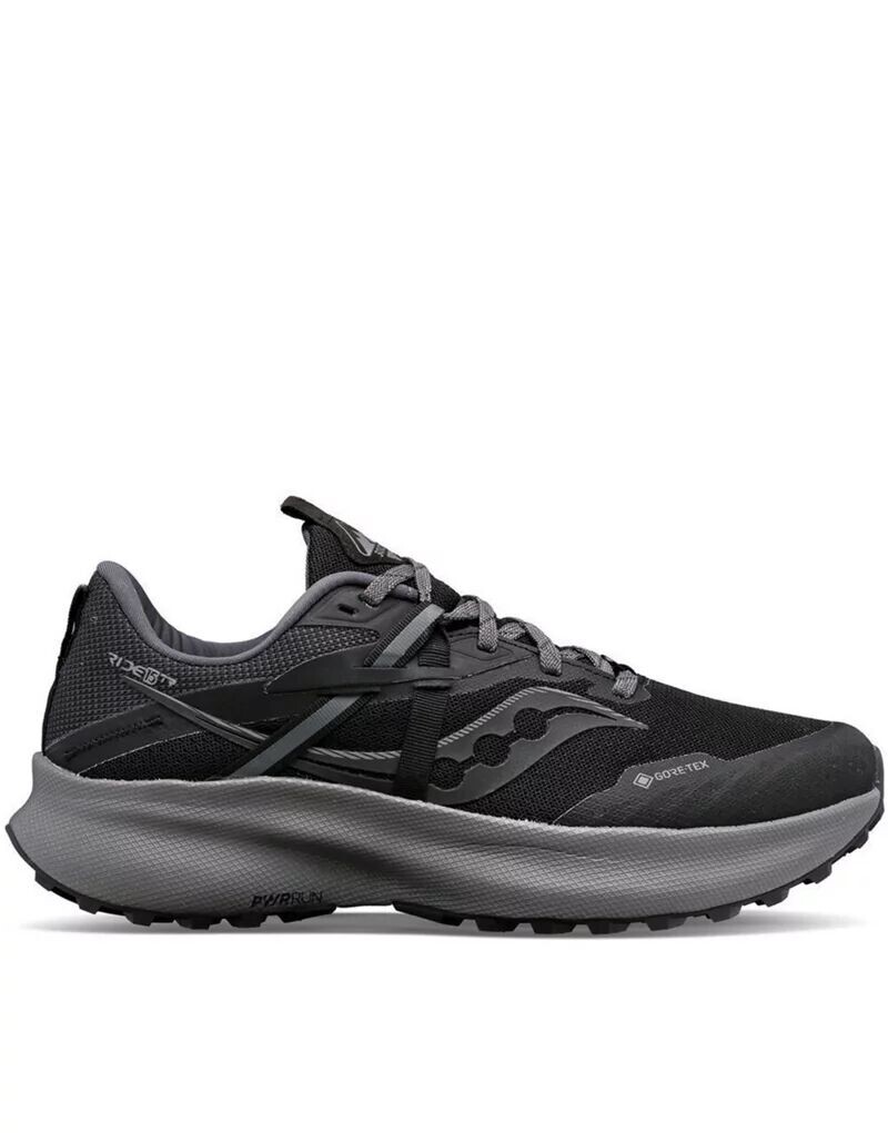 

Saucony – Ride 15 TR GTX – нейтральные кроссовки черного и антрацитового цвета