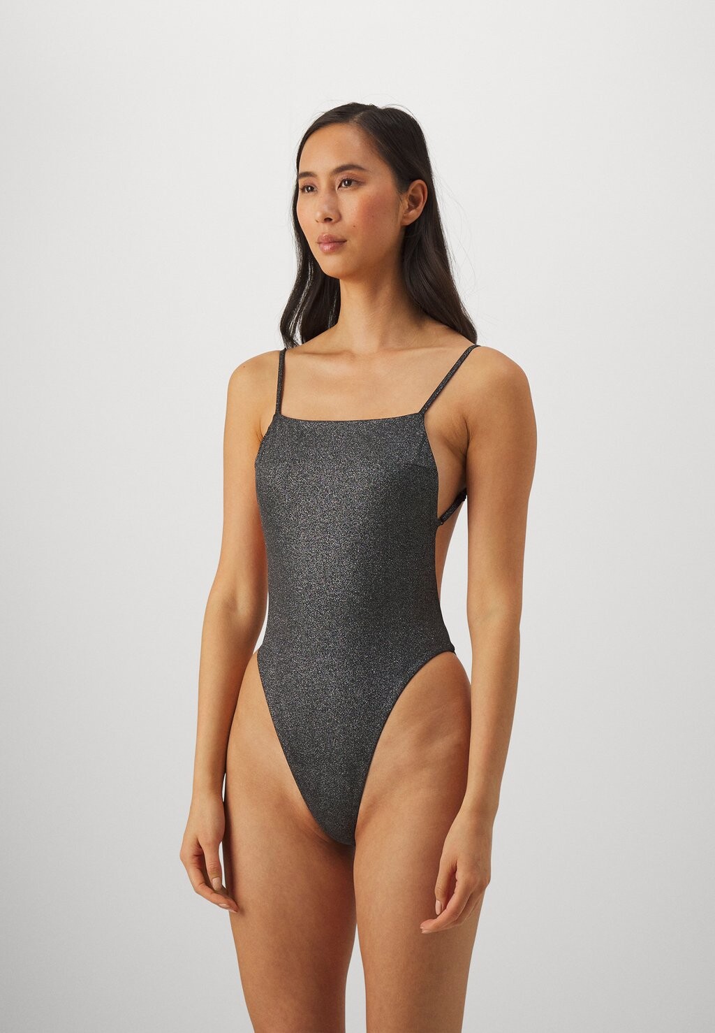 

Купальник ONE PIECE SQUARE NECKLINE Calvin Klein Swimwear, черный
