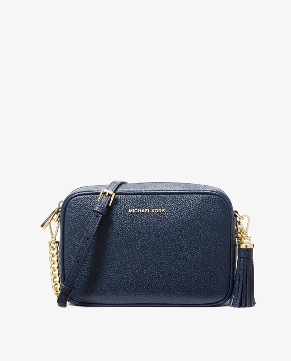 

Женская темно-синяя кожаная сумка через плечо Ginny Michael Michael Kors, темно-синий