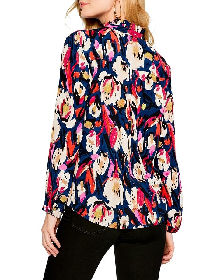 

Топ NIC+ZOE Zappy Blooms Top, цвет Indigo Multi